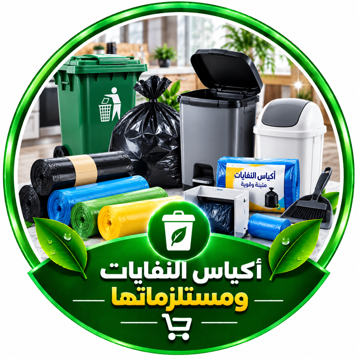 أكياس النفايات ومستلزماتها