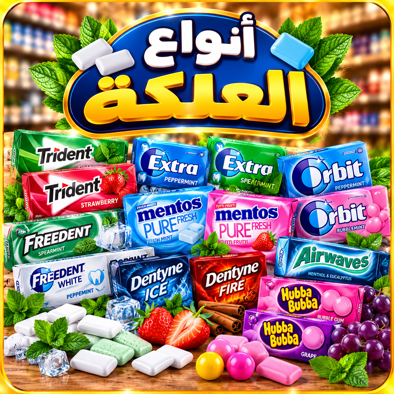 أنواع العلكة