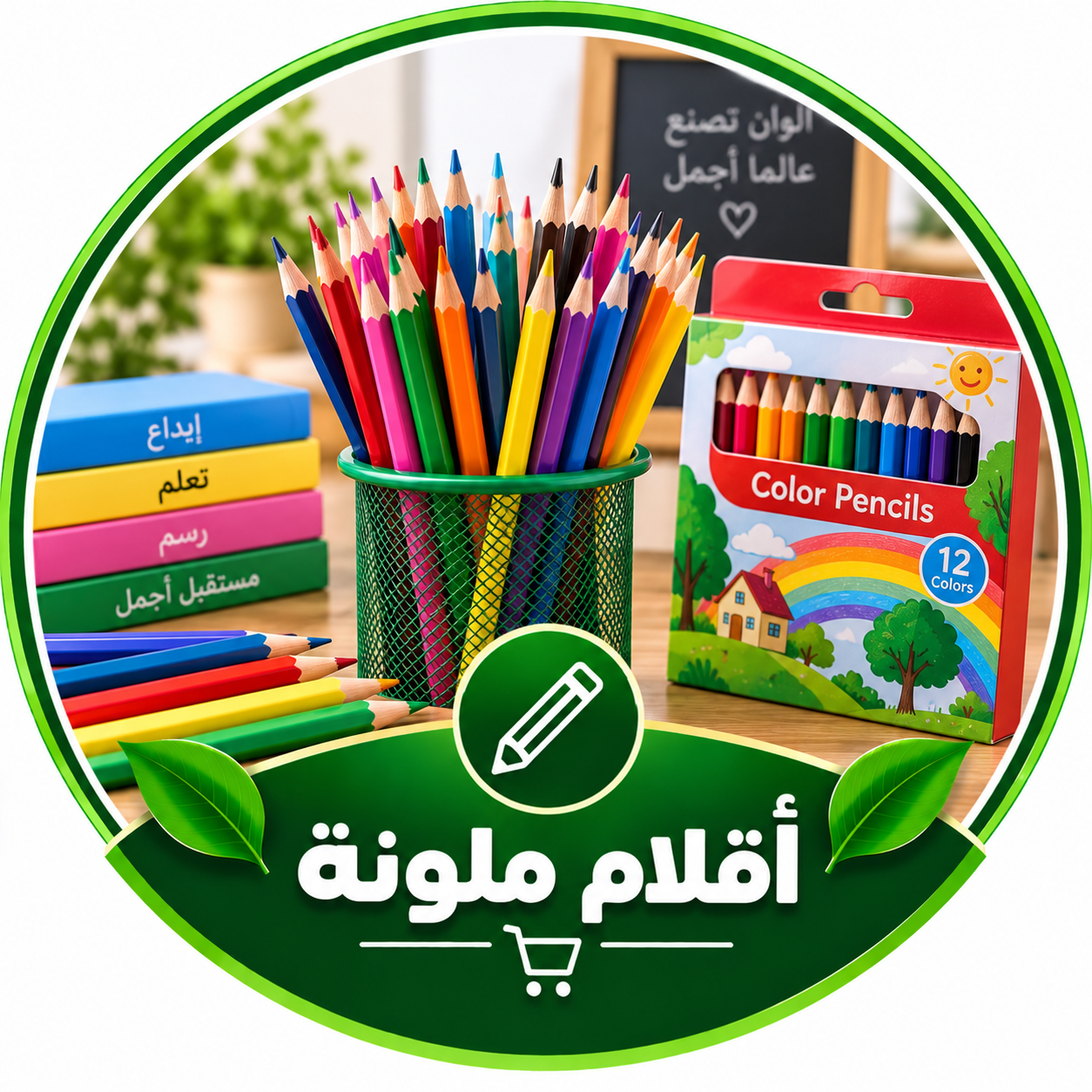 أقلام ملونة