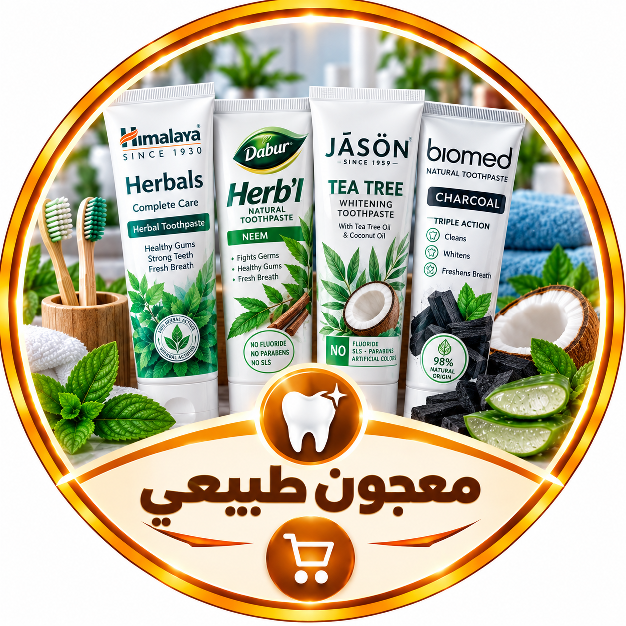 معجون اللأسنان طبيعي