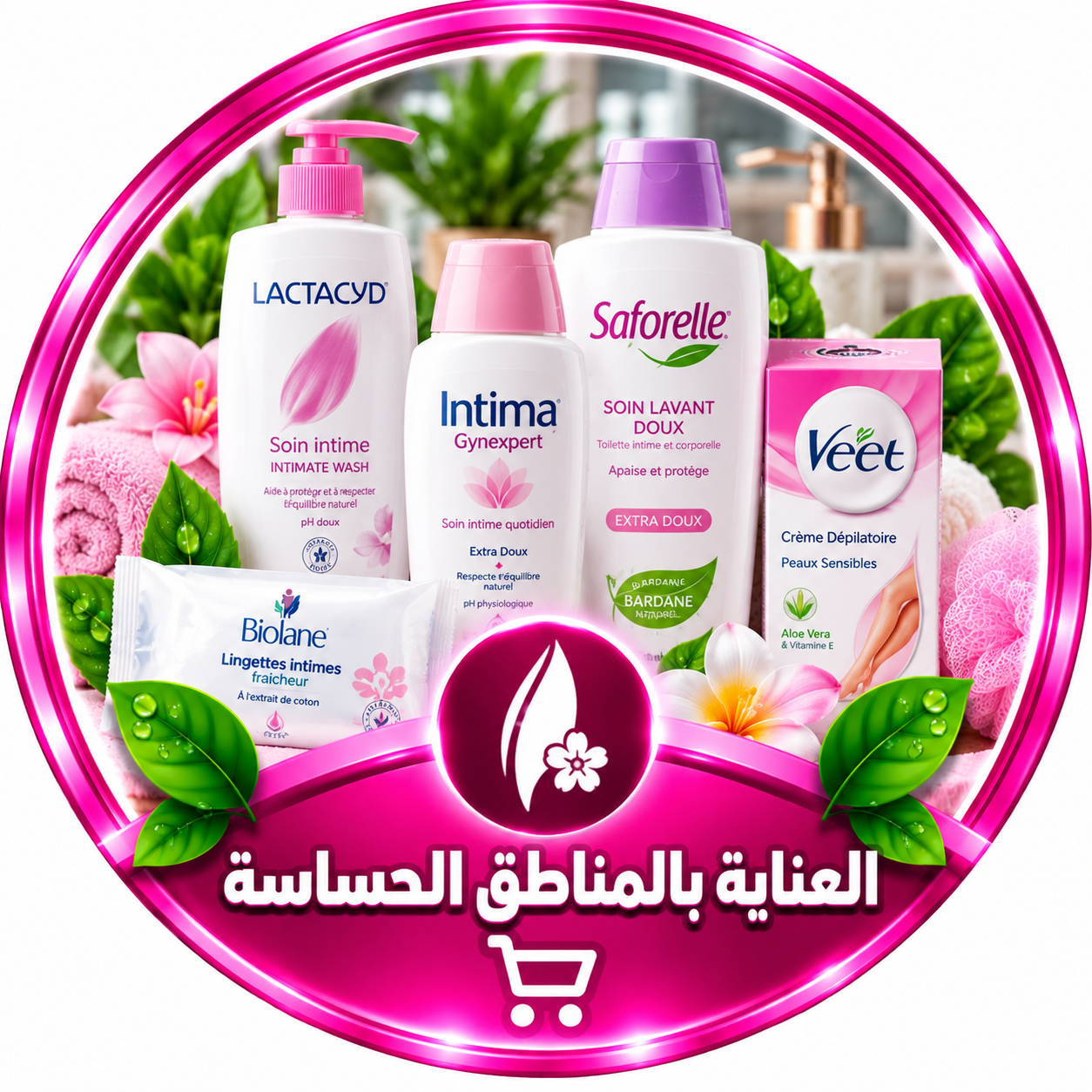 العناية بالمناطق الحساسة