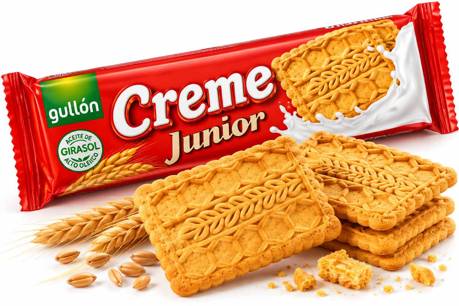 بسكويت Gullón Creme Junior – بسكويت مقرمش بطابع أصيل