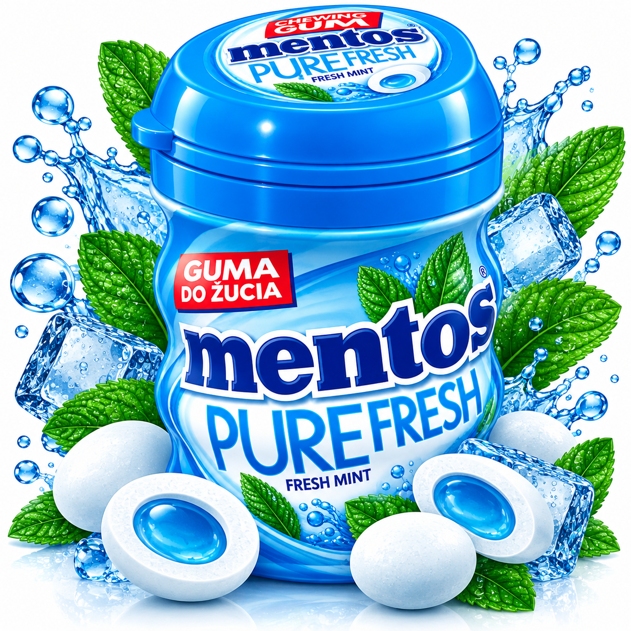 Mentos Pure Fresh Fresh Mint – علكة بالنعناع المنعش