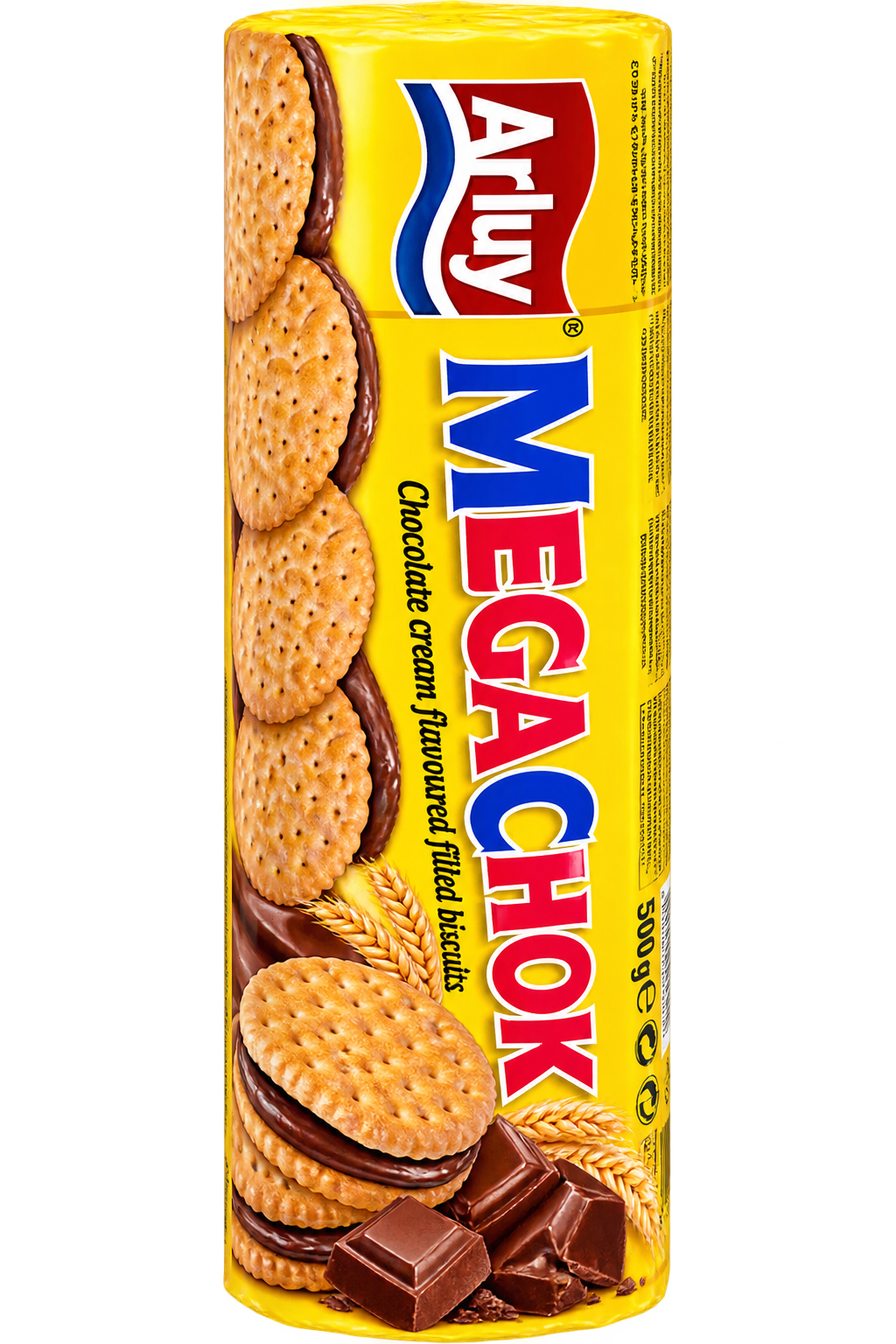 بسكويت Arluy Megachok بكريمة الشوكولاتة – 500غ