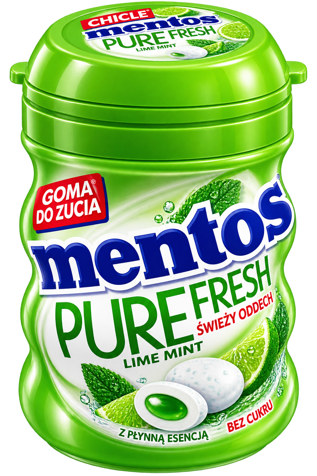 Mentos Pure Fresh Lime Mint – علكة بنكهة الليمون والنعناع
