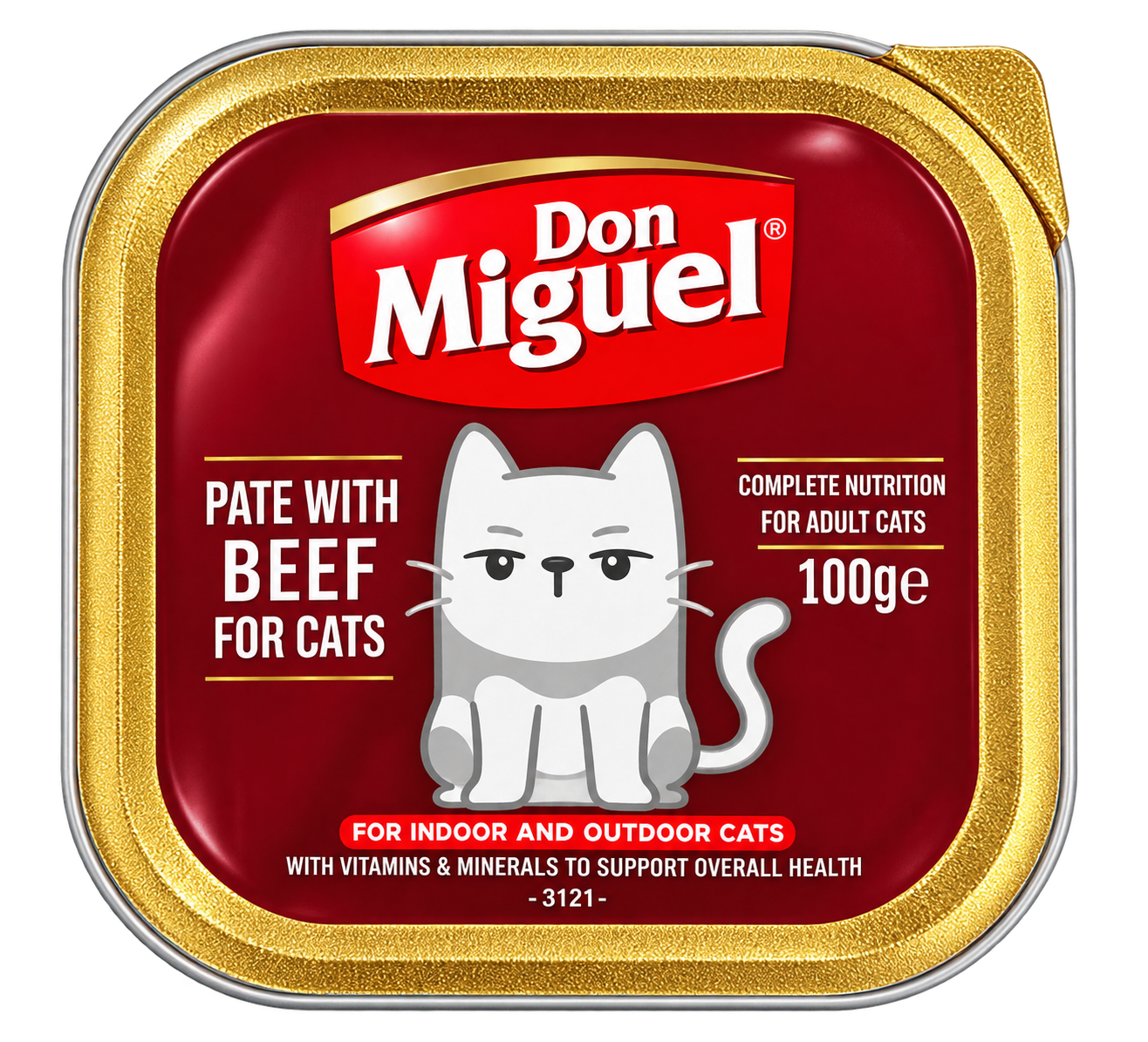 Don Miguel باتيه باللحم البقري للقطط – 100غ
