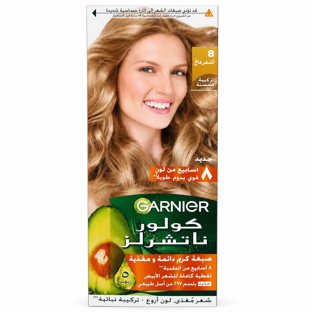 صبغة شعر غذائية طبيعية بلون أشقر فاتح
