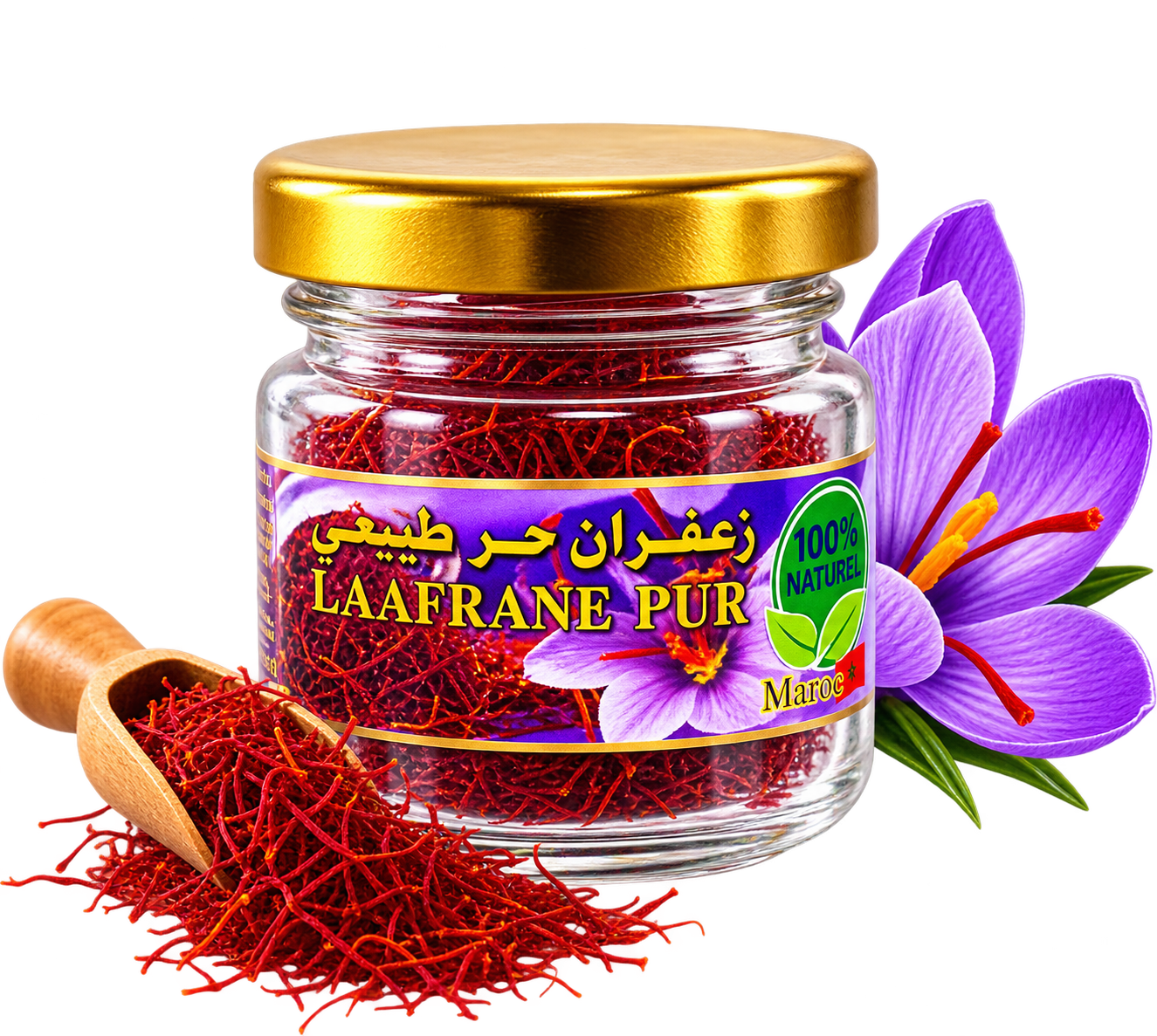 زعفران حر طبيعي 100% – زعفران مغربي أصيل