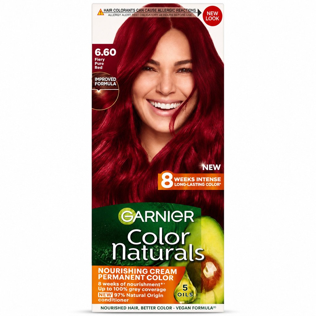 صبغة شعر غارنييه حمراء طبيعية ثابتة