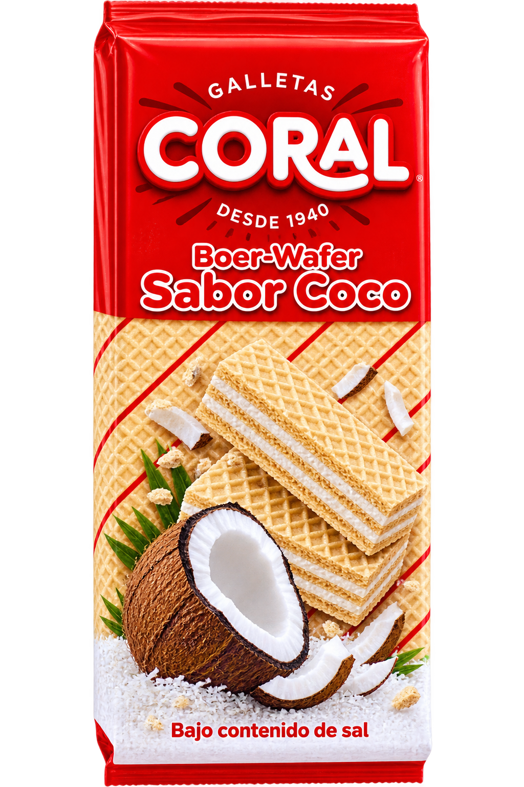 بسكويت ويفر جوز الهند CORAL – كريمي ومقرمش