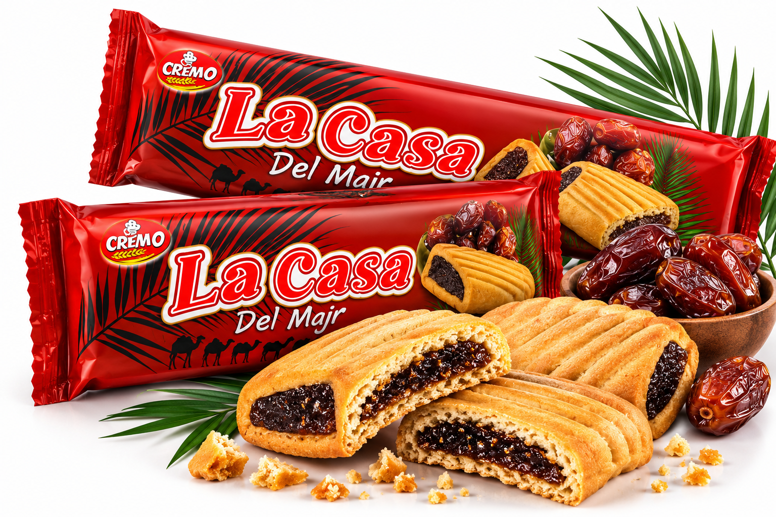 بسكويت La Casa Del Majr محشو بمعجون التمر – CREMO