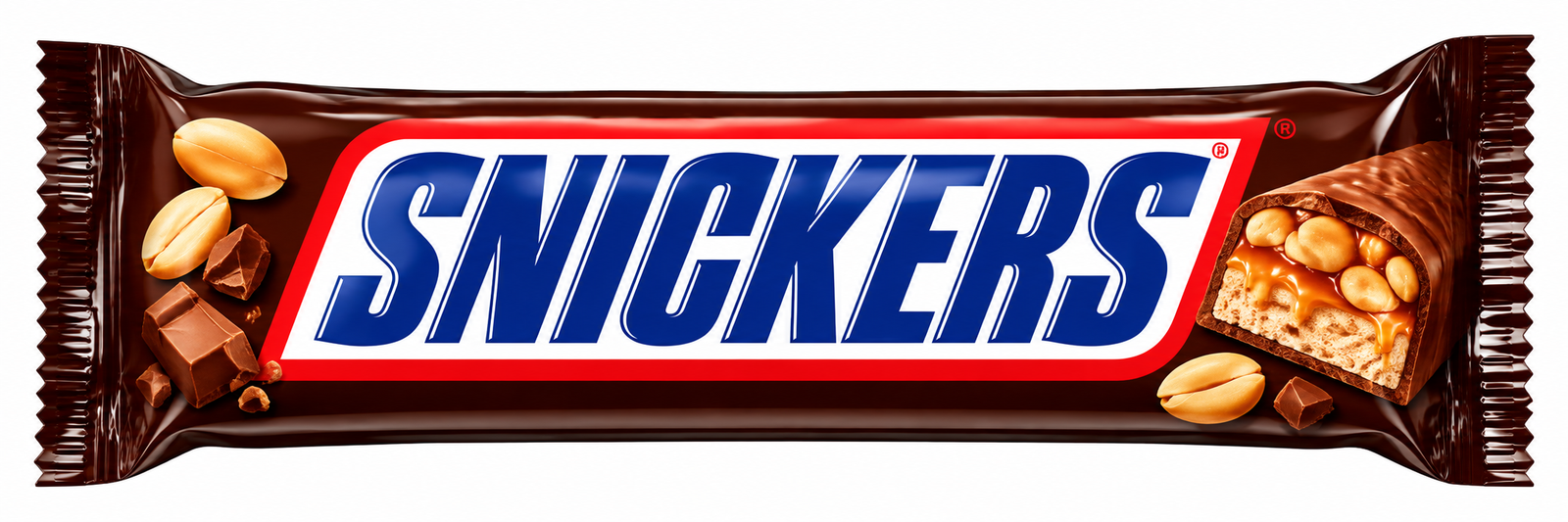 Snickers شوكولاتة بالحليب مع الكراميل والفول السوداني – لوح لذيذ