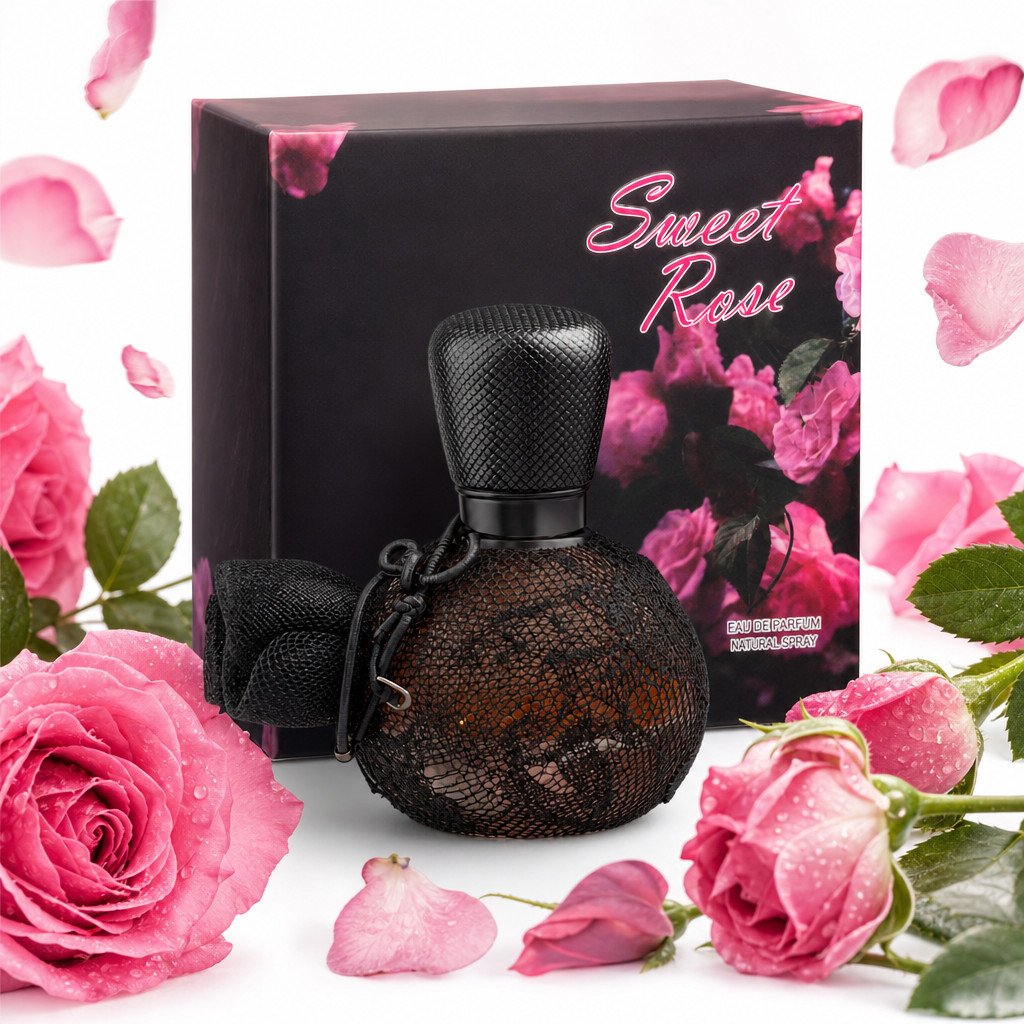 عطر نسائي بنفحات الورد الحلو